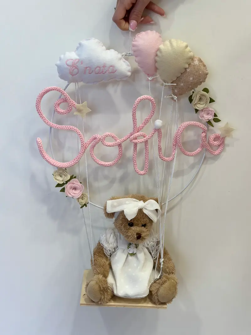 Le dolcezze del cuore - Fiocco Nascita orsetto Sofia