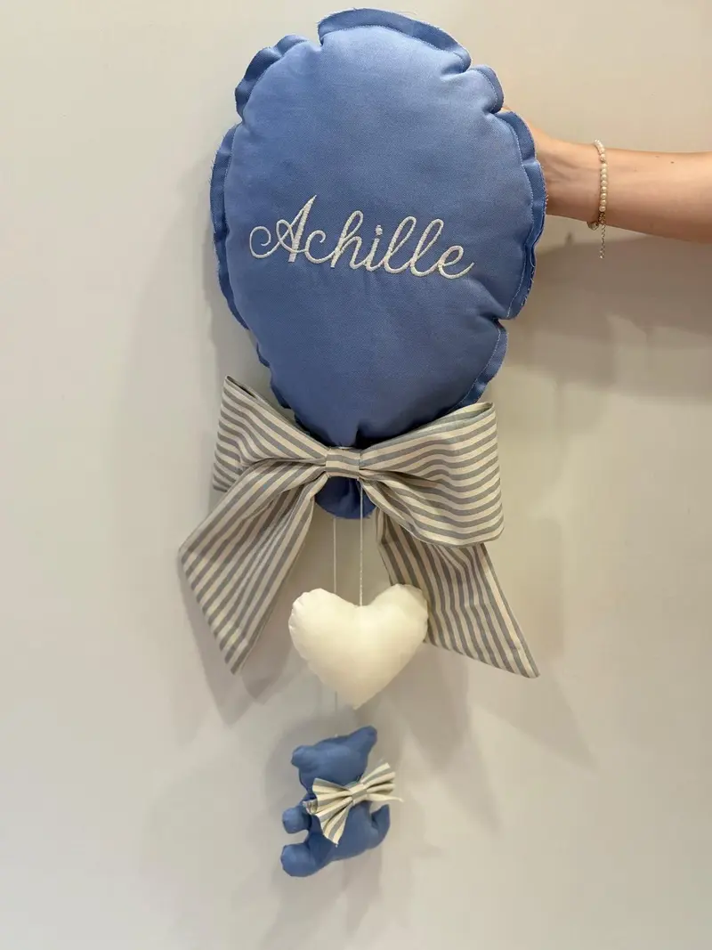 Le dolcezze del cuore - Fiocco nascita palloncino Achille
