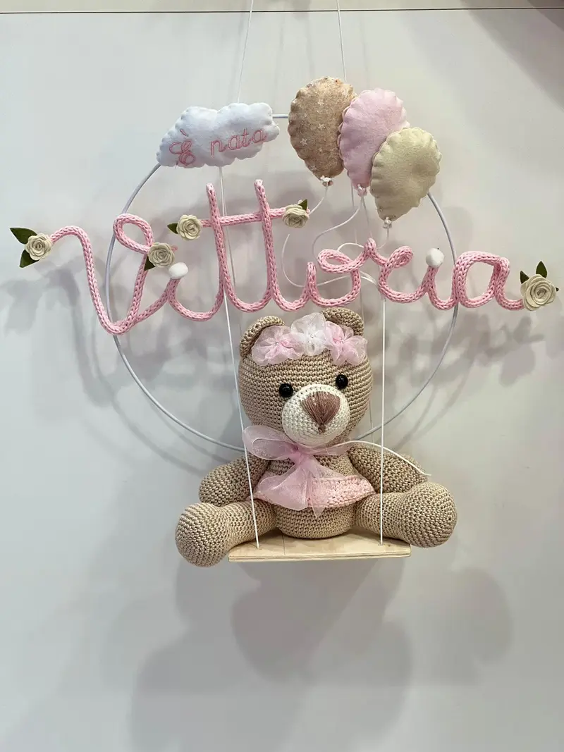 Le dolcezze del cuore - Fiocco Nascita tricotin VITTORIA