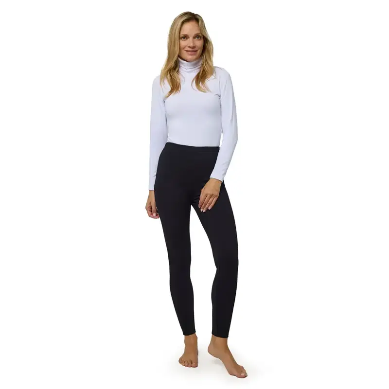 Leggins lungo termico in tinta unita nero | Ysabel Mora