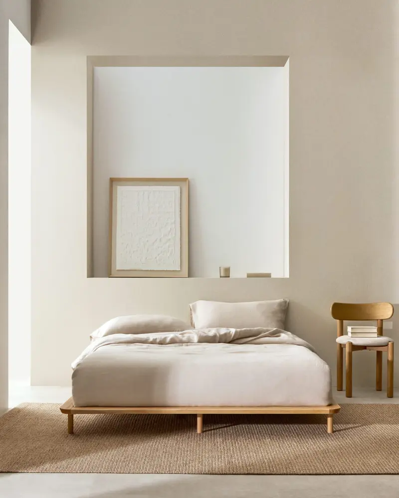 Letto Anielle in massello di frassino 160 x 200 cm