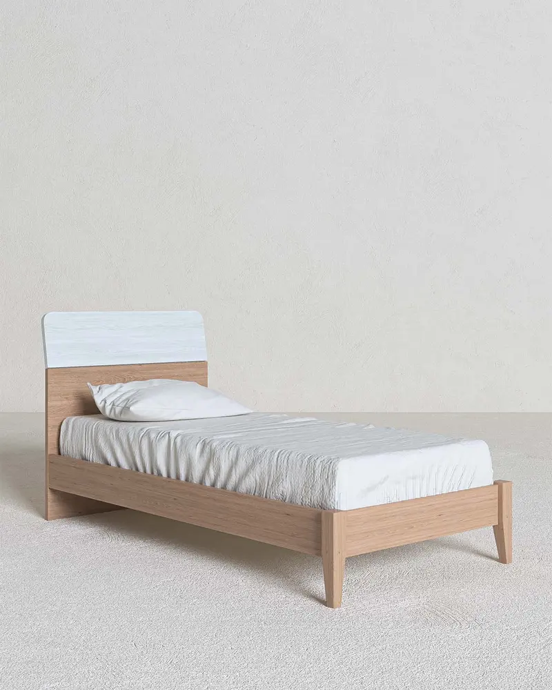 Letto comby con piedi in legno , letto singolo e piazza e mezza +10 colorazioni