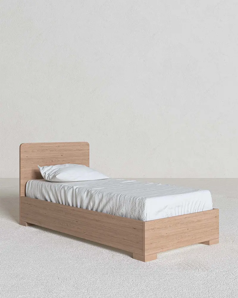 Letto Easy con contenitore, letto singolo e piazza e mezza + 10 colorazioni