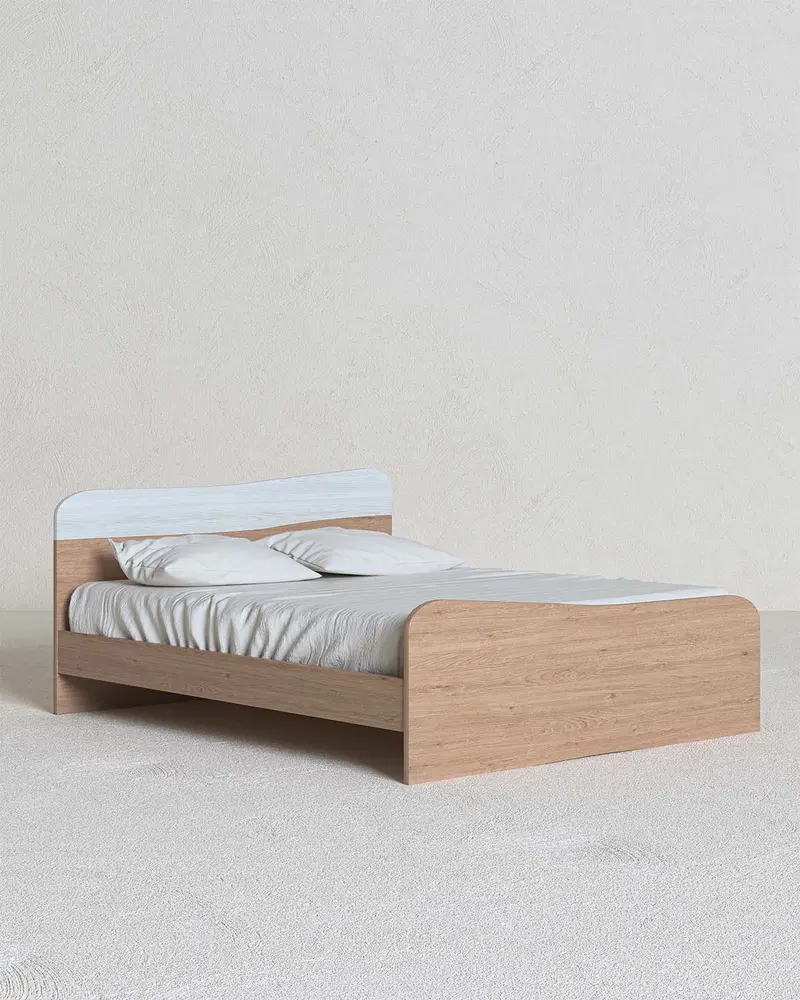 Letto Fly con pediera - Matrimoniale - 10 colori - Design moderno