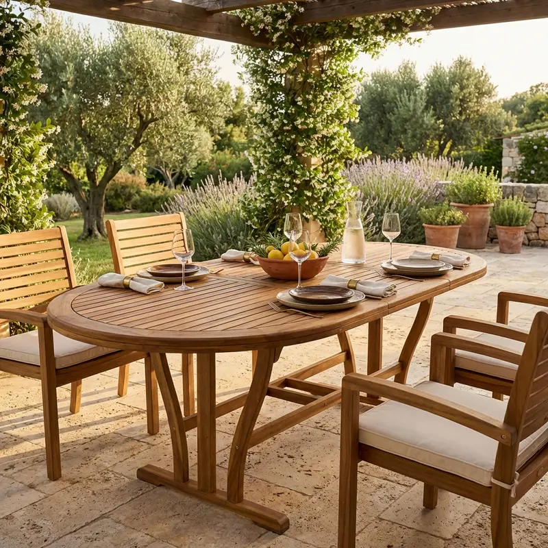 Lorenzo - tavolo allungabile acacia marrone 180/240x100