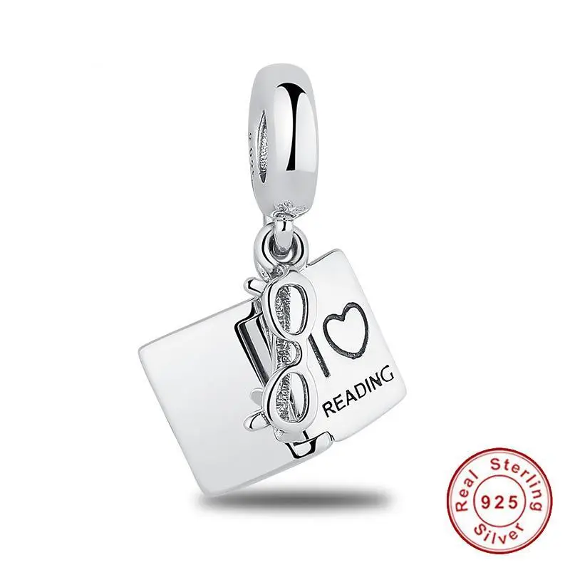 "LoveReading" - charm in argento per chi ama leggere - EDIZIONE LIMITATA