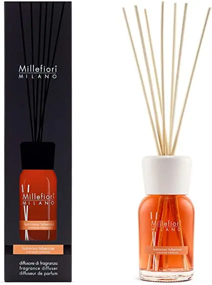LUMINOUS TUBEROSE -Millefiori Milano- Diffusore a Bastoncino Medio (250ml)
