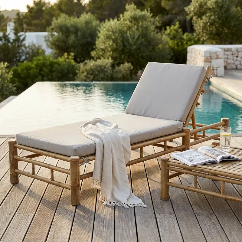Luxor - lettino da giardino in legno