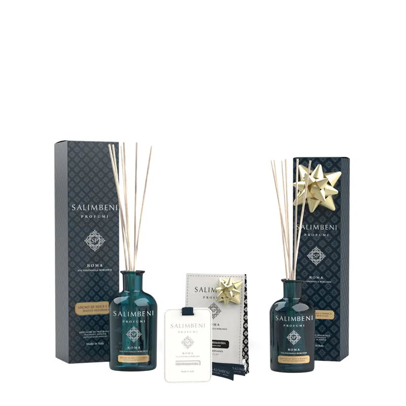 Madeira de Nogueira e Briar 250ml + Cartões Perfumados (3 pç) - Linho em Primavera + Madeira de Nogueira e Briar 100ml