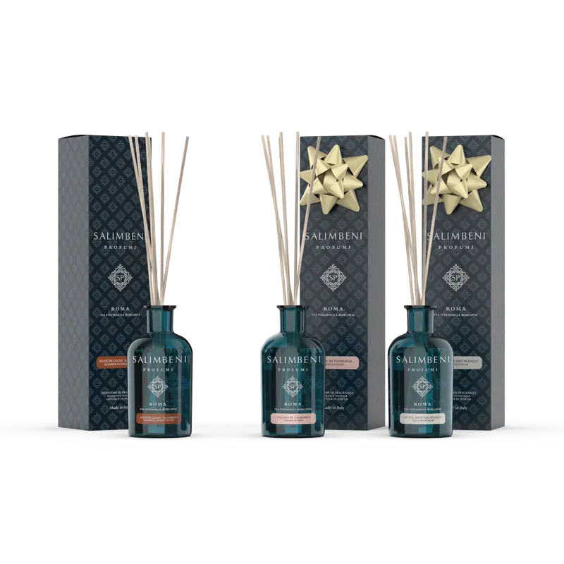 Madeiras Antigas Salimbeni 100 ml + Flor de Laranjeira de Taormina 100 ml em OFERTA + Seda e Musgo Branco 100 ml em OFERTA