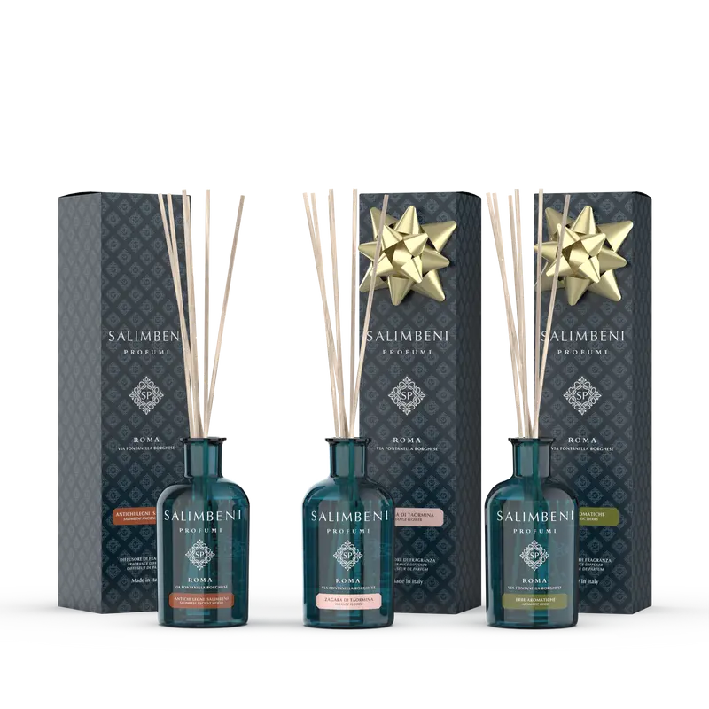 Madeiras Antigas Salimbeni 100 ml + Flor de Laranjeira de Taormina 100 ml + Ervas Aromáticas 100 ml