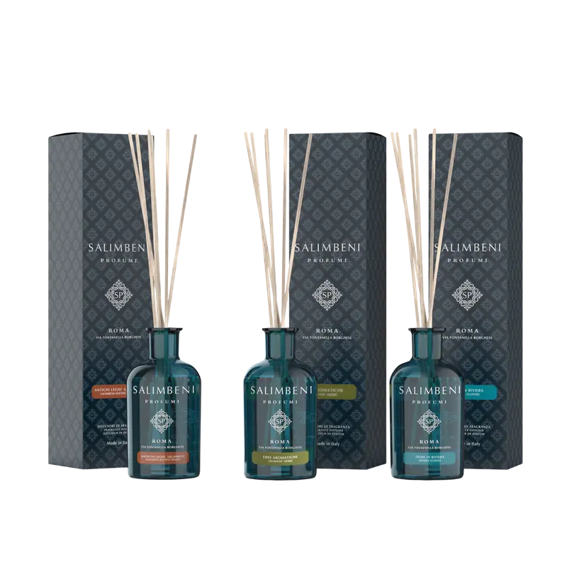 Madeiras Antigas Salimbeni 100ml + Ervas Aromáticas como TESTE GRATUITO + Flores em Riviera 100ml como TESTE GRATUITO