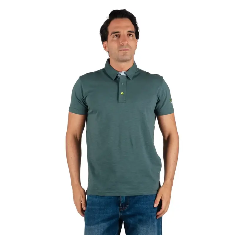 Maglia polo uomo a mezza manica in cotone piquè