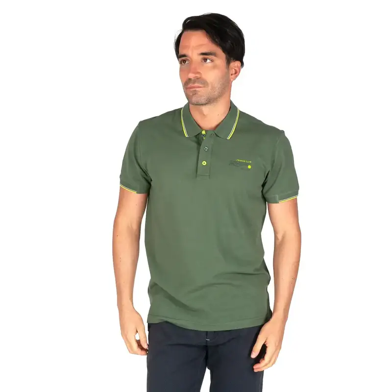 Maglia polo uomo a mezza manica in cotone piquè |