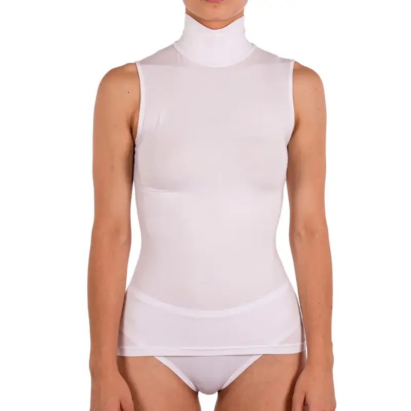 Maglia sottogiacca a lupetto smanicato donna in Modal | Mariotti Lab