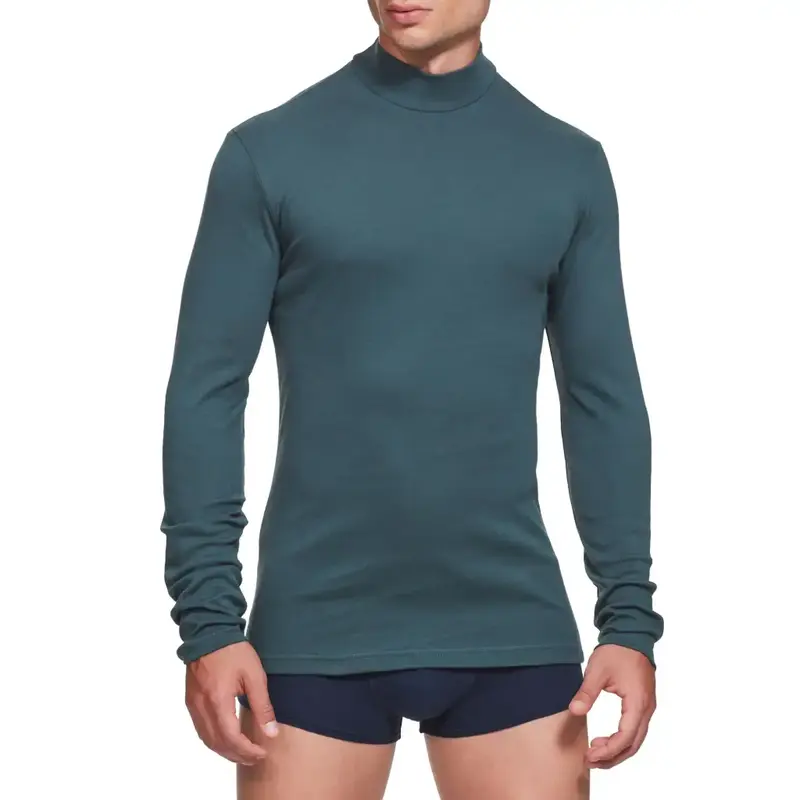 Maglia uomo a lupetto a manica lunga in caldo cotone EcoCotton | Ragno