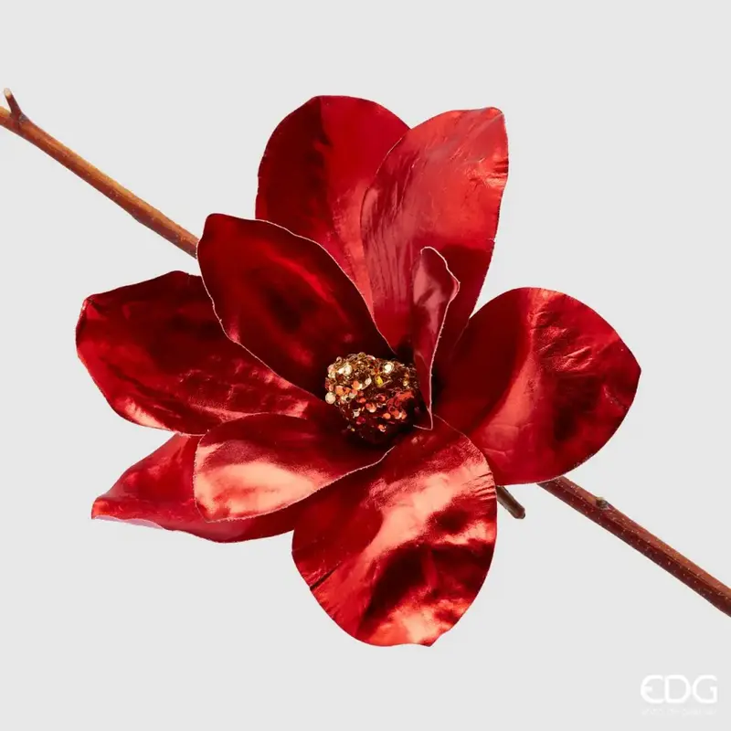 Magnolia metallizata con clip d 20 cm | EDG