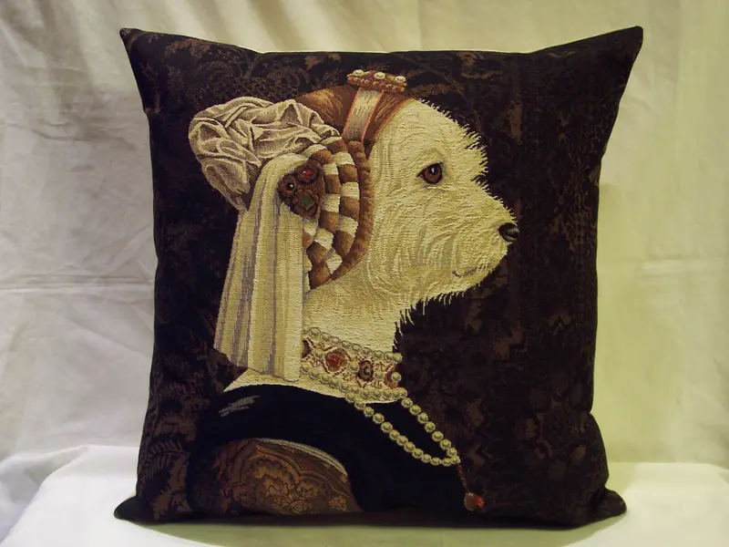 MALTEZZER PORTRAIT  PILLOW TAPESTRY
