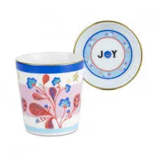 MAMMA MIA BICCHIERE CON PIATTINO/COPERCHIO
