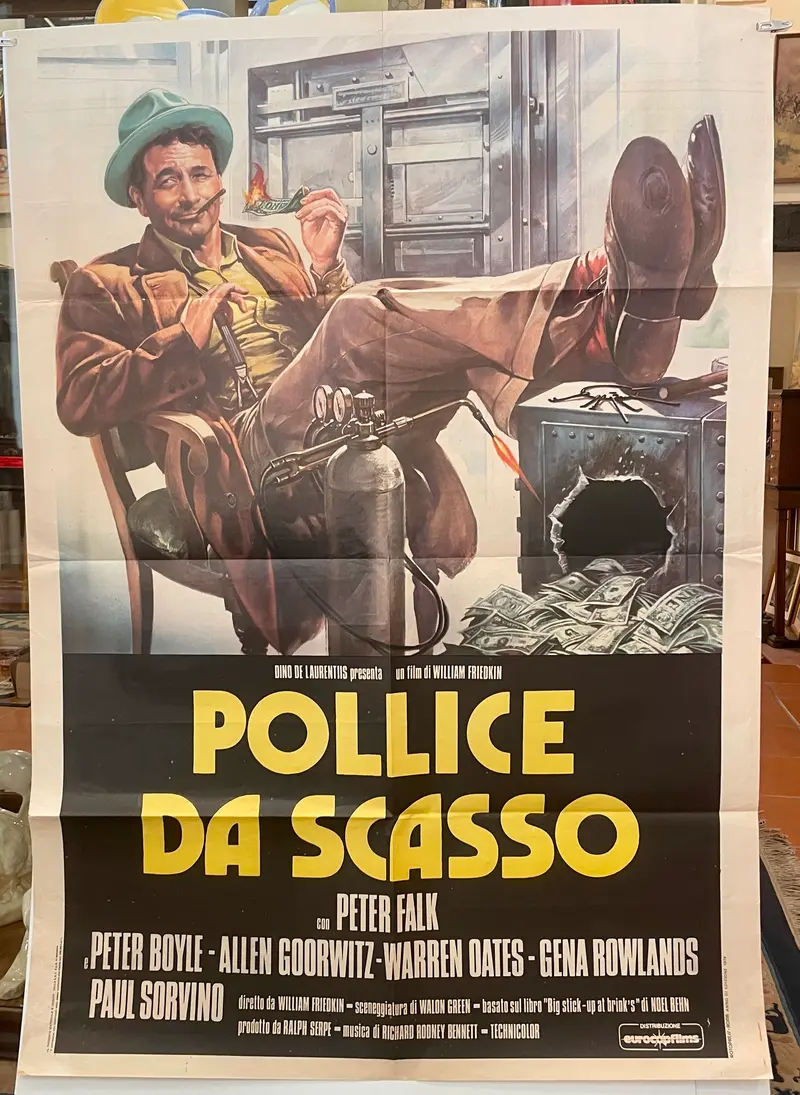 Manifesto "Pollice da scasso" cinema film 2F Ralph Serpe 1978