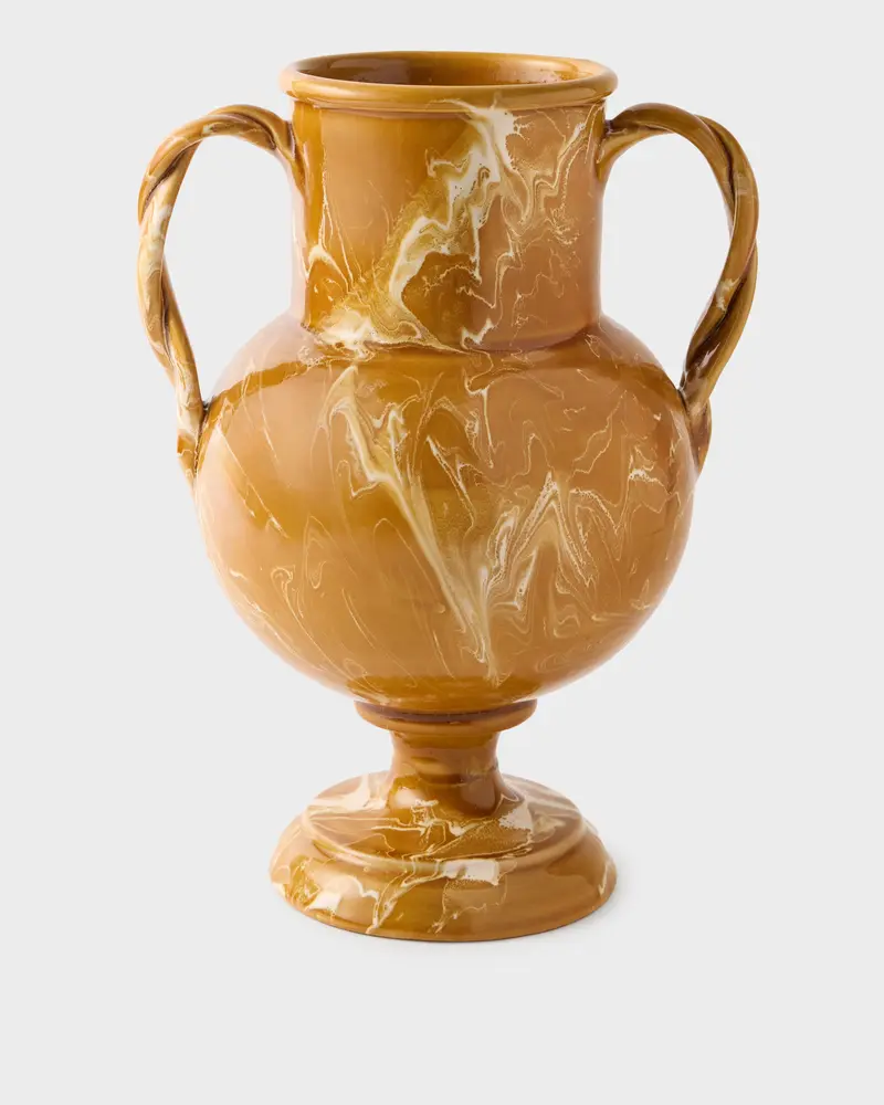 Marbled Amphora Vase, Terracotta