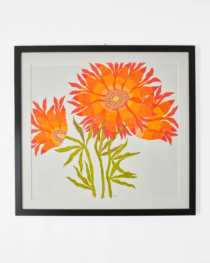 Marian McEvoy Framed Ink Original Artwork
