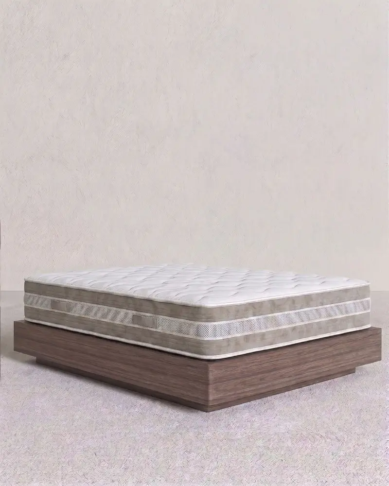 Materasso Nubea - Matrimoniale - Poliuretano espanso e memory foam - Antiacaro e antibatterico - Tessuto biotermo - Orotpedico -h23
