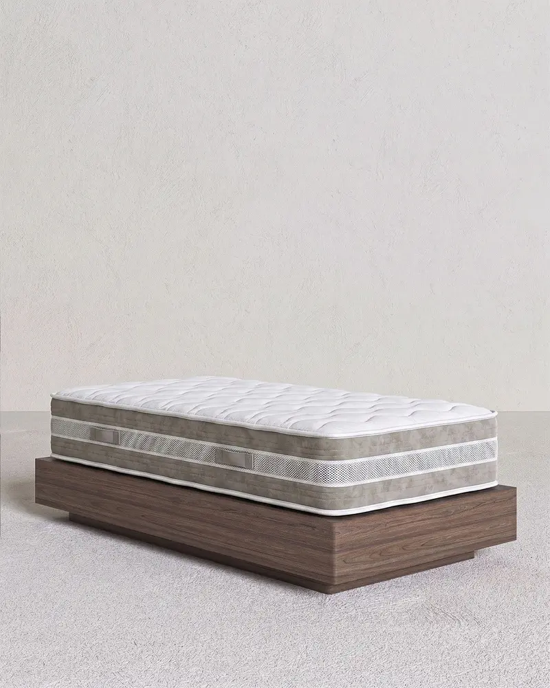 Materasso Nubea - Singolo o piazza e mezzo - Poliuretano espanso e memory foam - Antiacaro e antibatterico - Tessuto biotermo - Orotpedico -h23