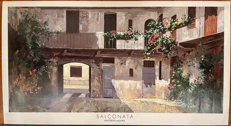 Matteo Laganà – "Balconata" – stampa offset – 1991