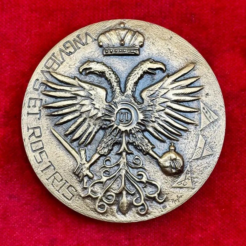 Medaglia della Nobile Contrada dell' Aquila bronzo 70 mm Alberto Inglesi 2016