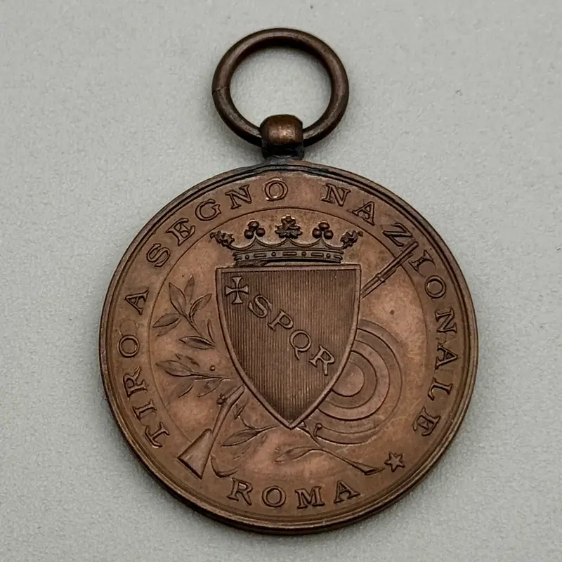 Medaglia Tiro a segno Nazionale Regno Vittorio Emanuele III Italia 1920 ca