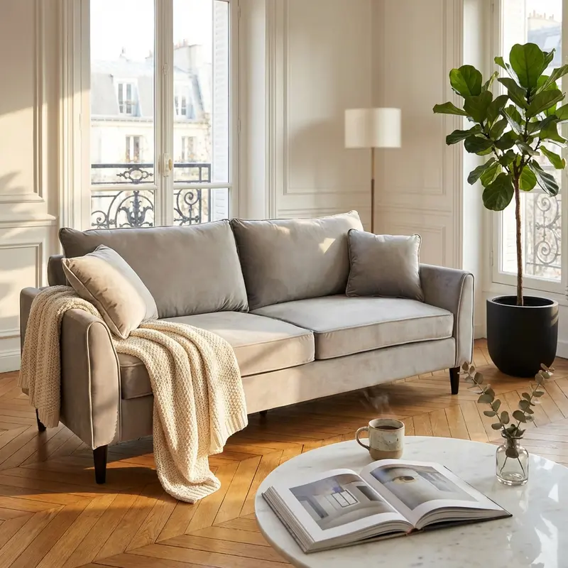 Mia - divano 3 posti in velluto
