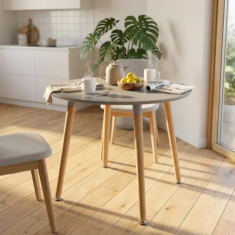 Milo - tavolo fisso da giardino in legno plastica
