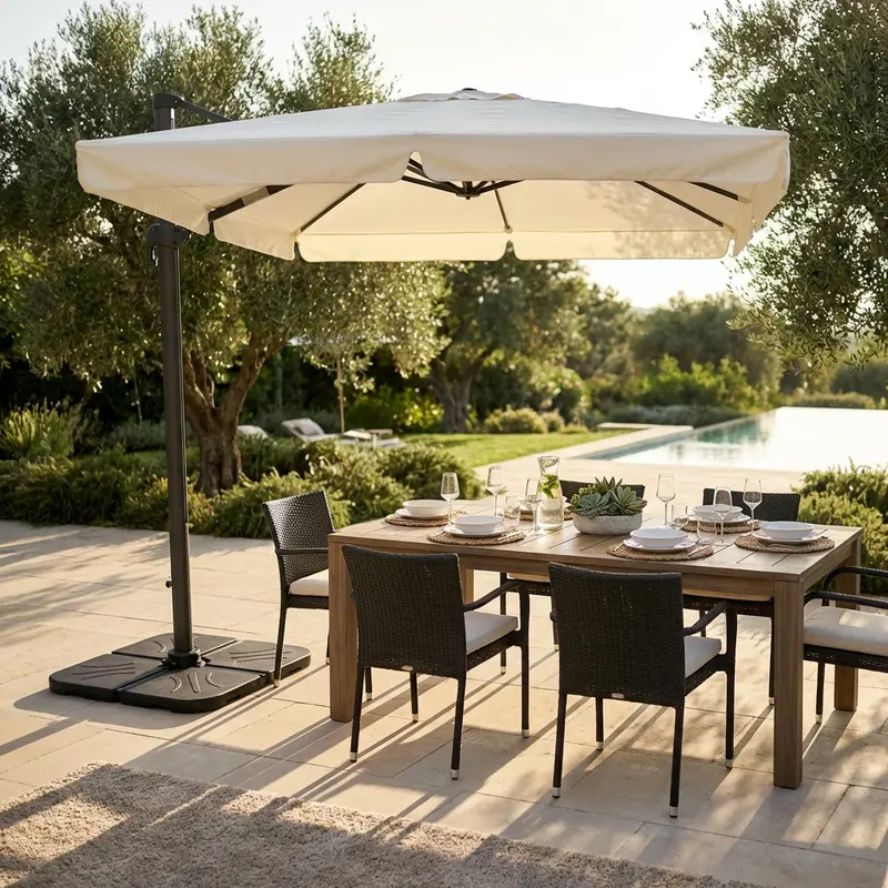 Mimosa - ombrellone laterale antracite 3 x 4 m