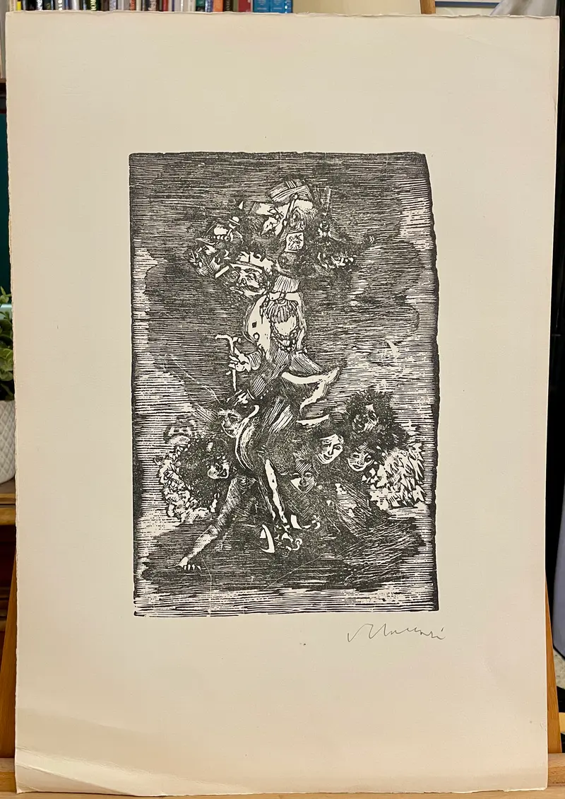 Mino Maccari – “Senza titolo” – serigrafia su carta – 1970 ca