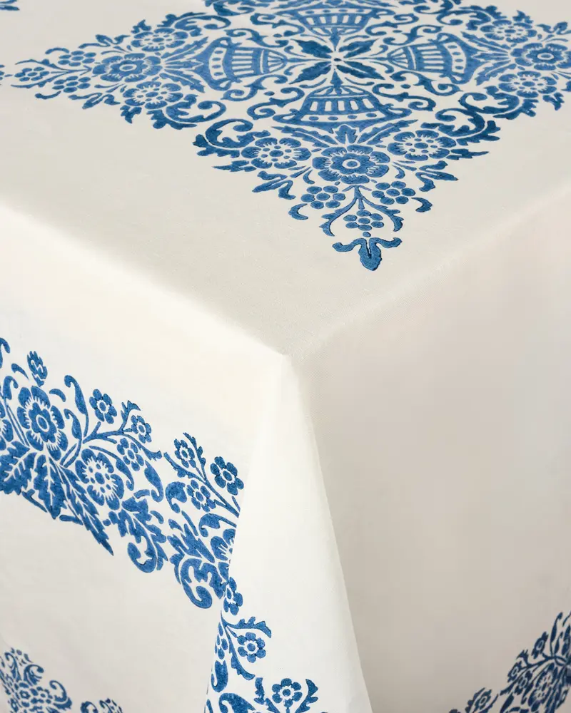 Mirandola Linen Tablecloth Blue