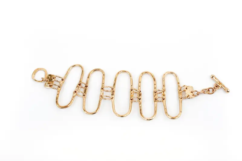 MIRIAM NORI - Bracciale in Bronzo Maglie Ovali