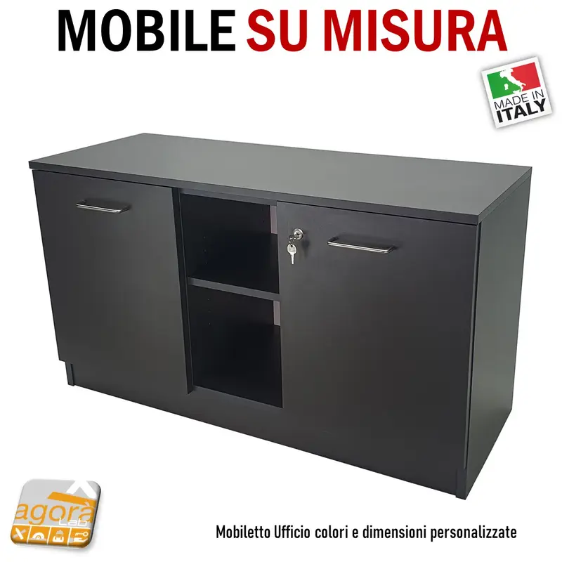MOBILE UFFICIO SU MISURA PERSONALIZZATO ARMADIETTO ARREDO CASA ANTE RIPIANI CHIAVE