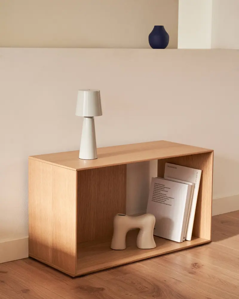 Modulo libreria medio Litto impiallacciato rovere 67 x 38 cm