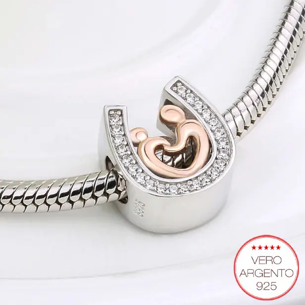 "Mom and son" - charm in argento mamma e figlio - IN ESCLUSIVA