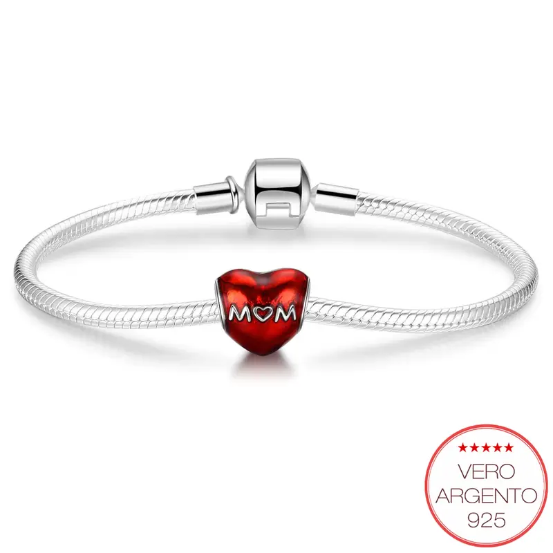"MomLove" - charm in argento amore di mamma - IN ESCLUSIVA