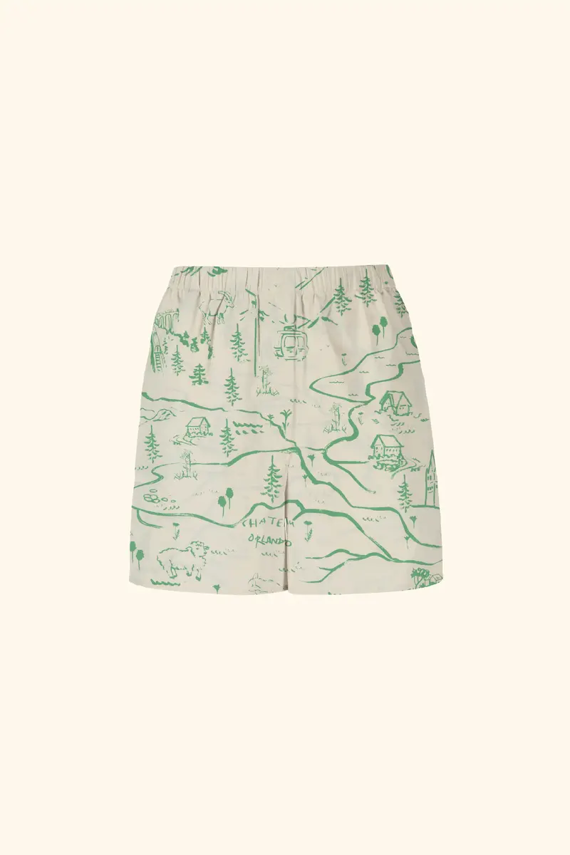 Mountain Map Shorts