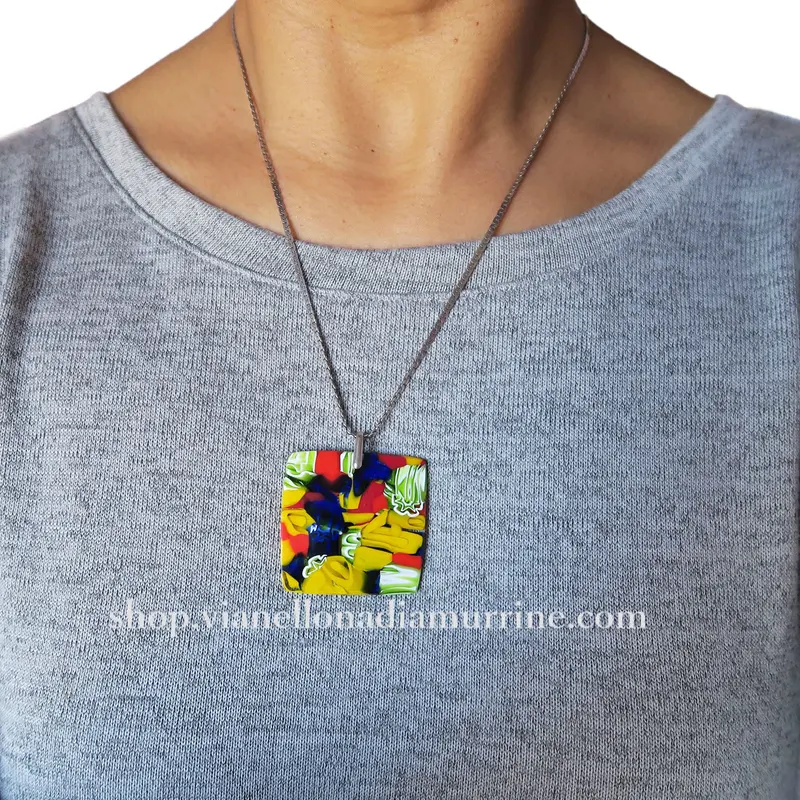 Murano glass jewelry Murrina "Fantasy" pendant
