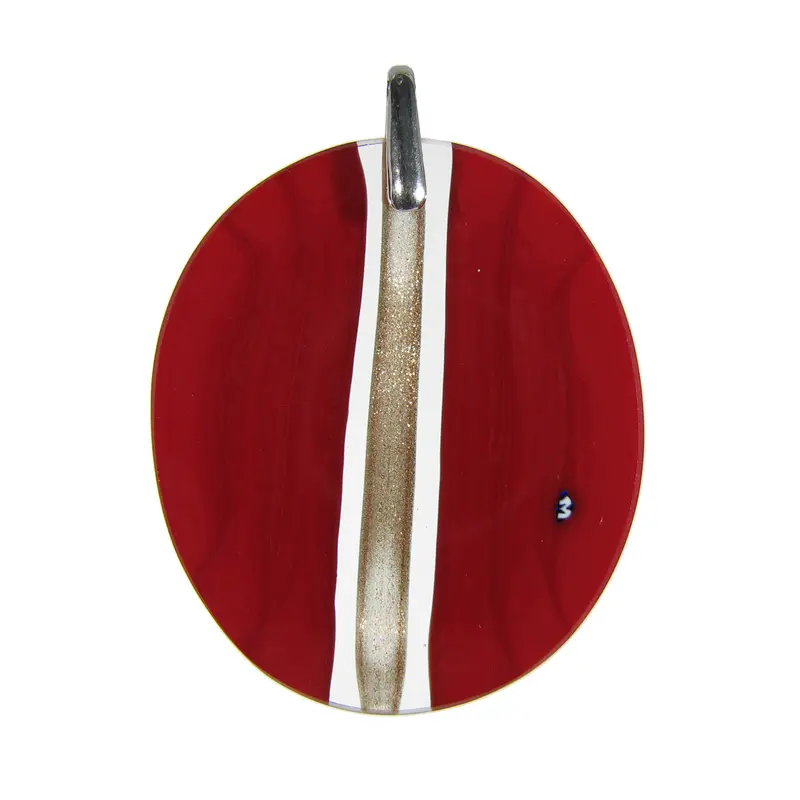 Murrina Fascia Murano glass oval pendant
