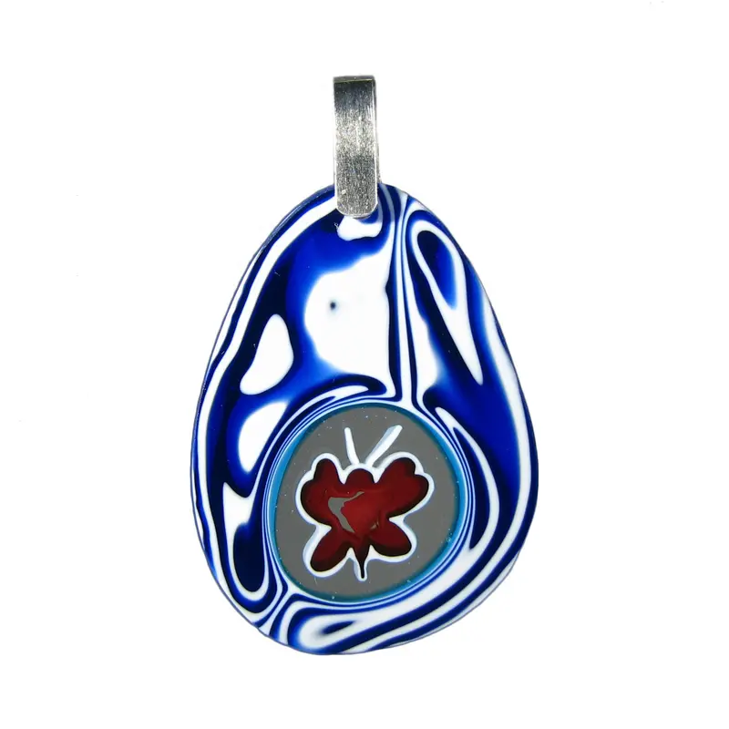 Murrina Goccia Antica Farfalla drop-shaped Murano glass pendant