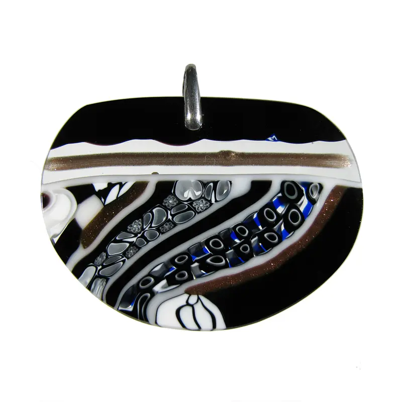 Murrina Maya Moderna Semi-round Murano glass pendant
