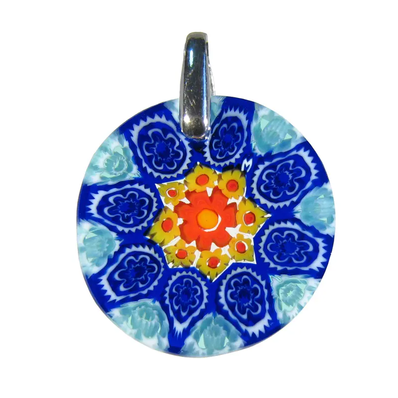 Murrina Millefiori Murano glass pendant (15) ⌀ 21 mm