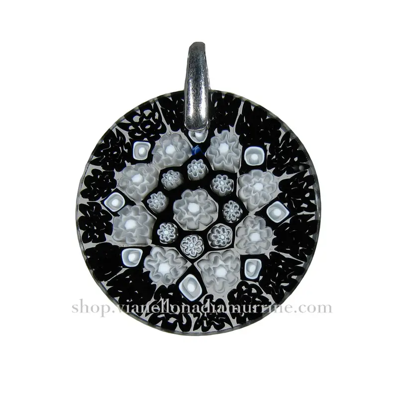 Murrina Millefiori Murano glass pendant (20) ⌀ 24 mm