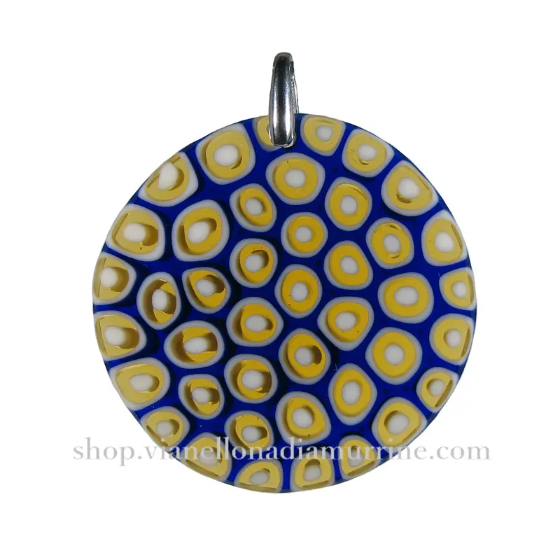 Murrina Millefiori Murano glass round pendant ø 40 mm