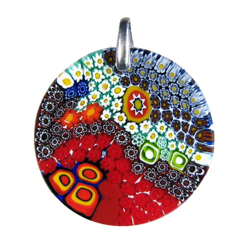 Murrina Millefiori Pendente in vetro di Murano ø 34 mm